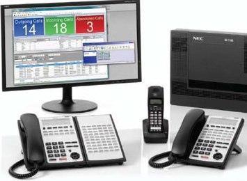 NEC SL1100 Phone System with 4 SIP and 4 PSTN Lines & 12 Phones